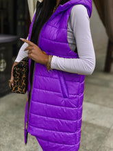 Load image into Gallery viewer, Cardigan Hooded Vest Single-breasted Sleeveless Pocket Mid-length Jacket +
