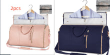 Load image into Gallery viewer, Large Capacity Travel Duffle Bag Women&#39;s Handbag Folding Suit Bag Waterproof Clothes Totes Garment Bag +
