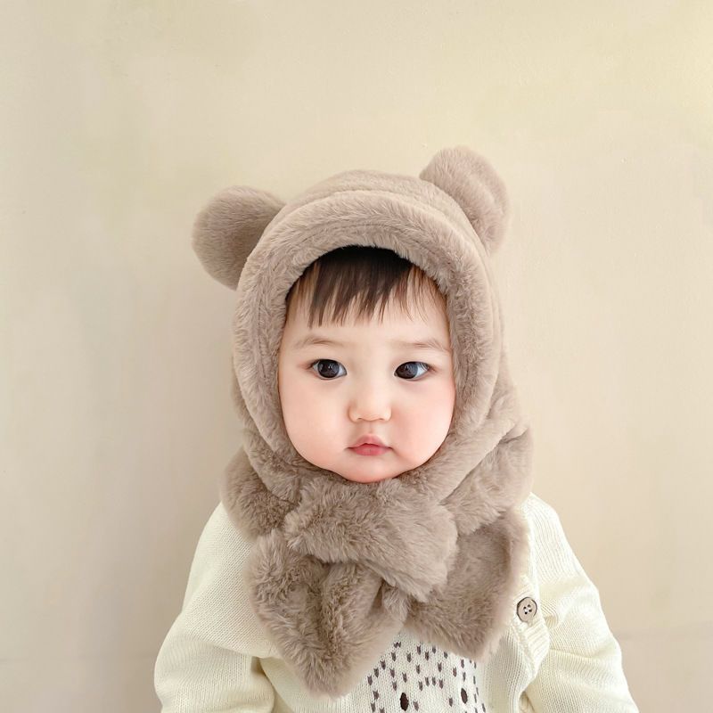 Baby Bear Autumn And Winter Infant Ear Protection Hat +