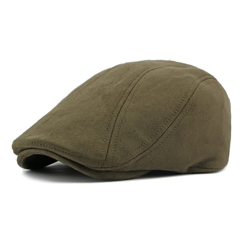 Simple Light Board Suede Hat For Men Forward Cap +