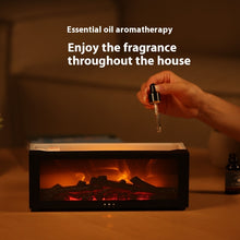 Load image into Gallery viewer, New Flame Aromatherapy Machine Colorful Essential Oil Diffuser Home Large Fog Volume Flame Humidifier 3D Flame Fireplace Machine +
