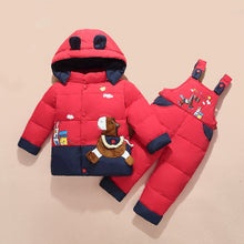 Load image into Gallery viewer, Casual Children Thick Down Jacket Suit +
