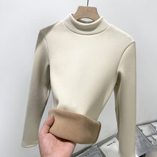 Load image into Gallery viewer, Fleece-lined Warm Autumn And Winter Women's Long Sleeve Turtleneck Sweater +
