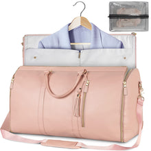Load image into Gallery viewer, Large Capacity Travel Duffle Bag Women&#39;s Handbag Folding Suit Bag Waterproof Clothes Totes Garment Bag +
