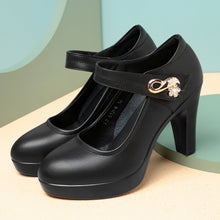 Load image into Gallery viewer, Women&#39;s Stylish Platform Chunky Heel High Heels +
