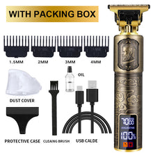 Load image into Gallery viewer, Carving Oil Head Hair Clipper Electric Clipper Electrical Hair Cutter +
