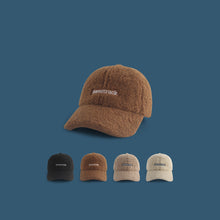 Load image into Gallery viewer, Lamb Wool Alphabet Plush Hat For Men And Women
