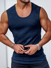 Load image into Gallery viewer, Men&#39;s Casual Slim Vest Men&#39;s Sleeveless Wide Shoulder Vest +
