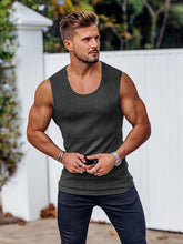 Load image into Gallery viewer, Men&#39;s Casual Slim Vest Men&#39;s Sleeveless Wide Shoulder Vest +

