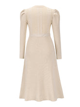Load image into Gallery viewer, Women&#39;s Long Sleeve Cable Knit Sweater Dresses +
