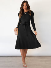 Load image into Gallery viewer, Women&#39;s Long Sleeve Cable Knit Sweater Dresses +
