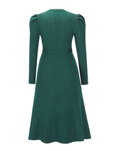 Load image into Gallery viewer, Women&#39;s Long Sleeve Cable Knit Sweater Dresses +
