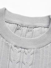 Load image into Gallery viewer, Women&#39;s Long Sleeve Cable Knit Sweater Dresses +
