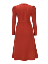Load image into Gallery viewer, Women&#39;s Long Sleeve Cable Knit Sweater Dresses +
