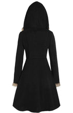 Load image into Gallery viewer, Solid-Colored Fur Long-Sleeved Alloy Buckles Duffel Coat +

