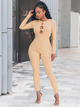 Load image into Gallery viewer, Women&#39;s Solid Color Slim Fit Hip Lifting Jumpsuit +
