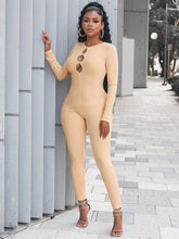 Load image into Gallery viewer, Women&#39;s Solid Color Slim Fit Hip Lifting Jumpsuit +
