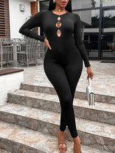 Load image into Gallery viewer, Women&#39;s Solid Color Slim Fit Hip Lifting Jumpsuit +
