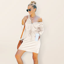 Load image into Gallery viewer, Women&#39;s Autumn and Winter New Popular Long Sleeve Hooded Dress Short Dress Women +
