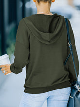 Load image into Gallery viewer, Women&#39;s Autumn and Winter Solid Color Hooded Long-sleeved Casual Sweatshirt +

