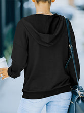 Load image into Gallery viewer, Women&#39;s Autumn and Winter Solid Color Hooded Long-sleeved Casual Sweatshirt +
