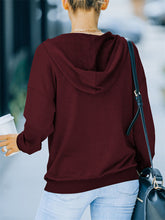Load image into Gallery viewer, Women&#39;s Autumn and Winter Solid Color Hooded Long-sleeved Casual Sweatshirt +
