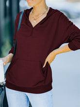 Load image into Gallery viewer, Women&#39;s Autumn and Winter Solid Color Hooded Long-sleeved Casual Sweatshirt +
