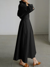Load image into Gallery viewer, Women&#39;s Solid Color Elegant Shirt Dress +
