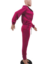 Load image into Gallery viewer, Women&#39;s Knitted Casual Sports Fleece Hooded Three-piece Suit +
