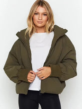 Load image into Gallery viewer, Casual All-match Stand Collar Bread Jacket Puffer Coat +
