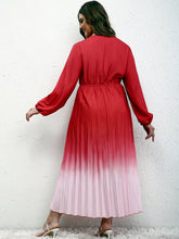 Load image into Gallery viewer, New Plus Size Women&#39;s Temperament Gradient Pleated Dress +
