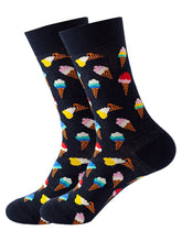 Load image into Gallery viewer, Men&#39;s Breakfast Print Casual Fun Socks +
