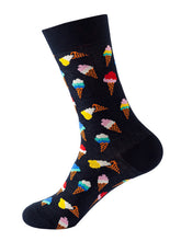 Load image into Gallery viewer, Men&#39;s Breakfast Print Casual Fun Socks +
