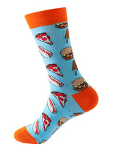 Load image into Gallery viewer, Men&#39;s Breakfast Print Casual Fun Socks +

