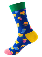 Load image into Gallery viewer, Men&#39;s Breakfast Print Casual Fun Socks +
