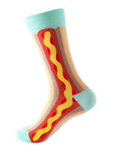 Load image into Gallery viewer, Men&#39;s Breakfast Print Casual Fun Socks +
