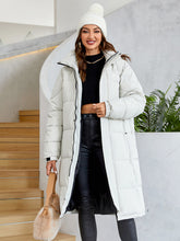 Load image into Gallery viewer, Women&#39;s Warm Windproof Zipper Thickened Long Coat +
