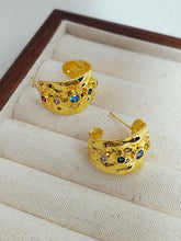 Load image into Gallery viewer, Women's New Fashion Colorful Zircon Earrings +
