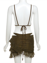 Load image into Gallery viewer, Ladies New Fashion Hot Girl Suspenders Lace Sexy Panties Hip Skirt Three Piece Suit +
