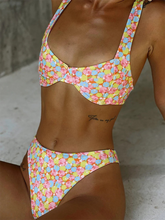 Load image into Gallery viewer, Women&#39;s New Sexy Low Waist Printed Beach Bikini Set +

