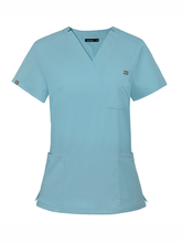 Load image into Gallery viewer, Scrubs V-neck Short-sleeved Hospital Nurse Suit Doctor Uniform Female Operating Room Washing Clothes +
