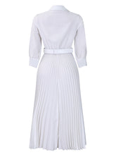 Load image into Gallery viewer, Plus Size Women&#39;s V Neck Pleated Dress +
