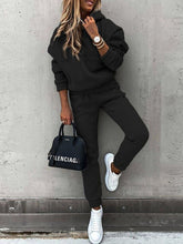 Load image into Gallery viewer, Fashion Long-Sleeved Sports Casual Sweatshirt Suit Two-Piece Set +
