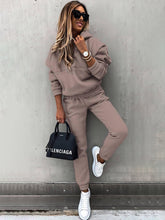Load image into Gallery viewer, Fashion Long-Sleeved Sports Casual Sweatshirt Suit Two-Piece Set +
