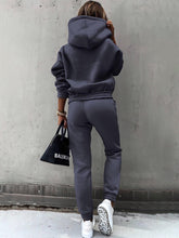 Load image into Gallery viewer, Fashion Long-Sleeved Sports Casual Sweatshirt Suit Two-Piece Set +
