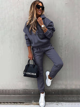 Load image into Gallery viewer, Fashion Long-Sleeved Sports Casual Sweatshirt Suit Two-Piece Set +
