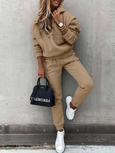 Load image into Gallery viewer, Fashion Long-Sleeved Sports Casual Sweatshirt Suit Two-Piece Set +
