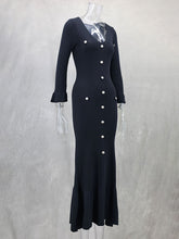 Load image into Gallery viewer, Autumn Winter Fashion Long Slim Fit Knitted Long-sleeved Dress +
