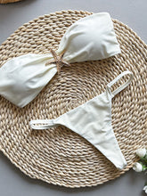 Load image into Gallery viewer, Starfish Solid Color Bandeau Bikini +
