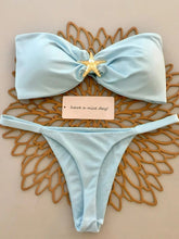 Load image into Gallery viewer, Starfish Solid Color Bandeau Bikini +
